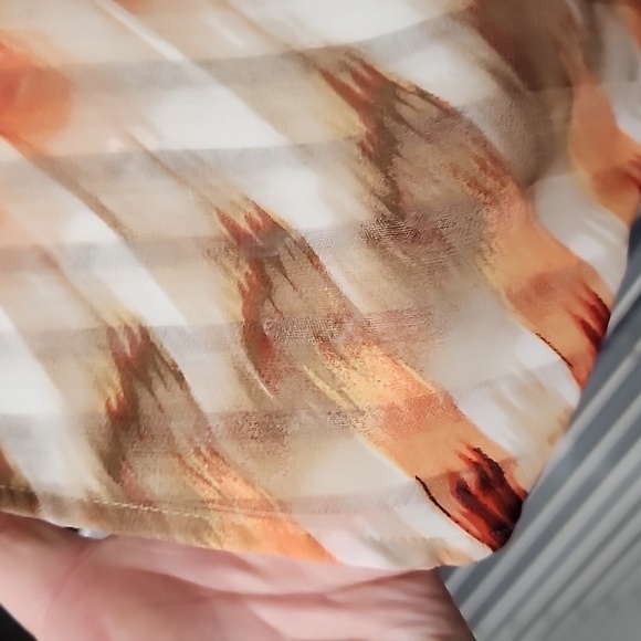 Travelers Collection by Chico’s boho chevron sheer jacket size L/XL. Multi - Picture 4 of 6